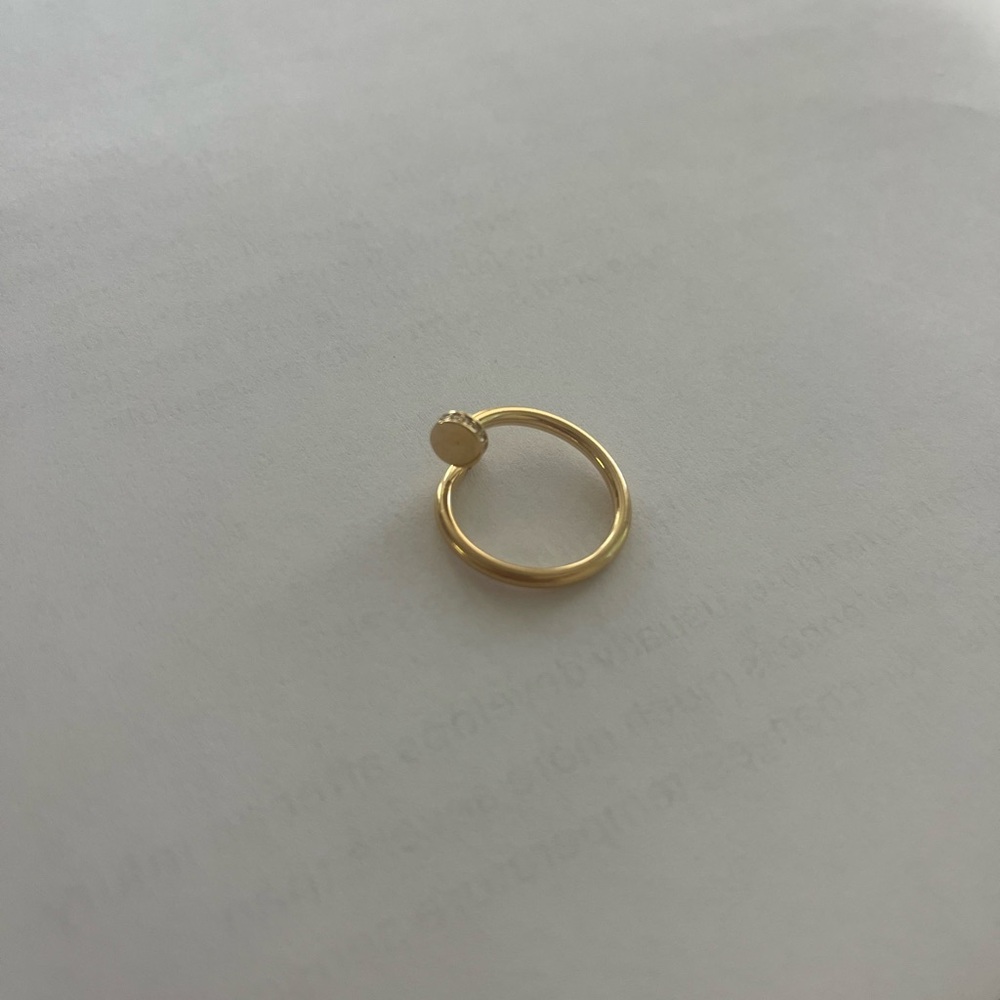 18k Solid Gold Ring - image 4